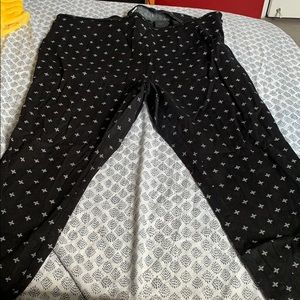 Printed stretch pants